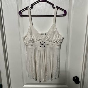 No boundaries off white studded tank